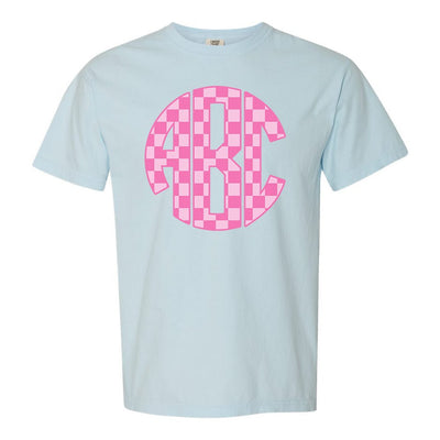 Monogrammed 'Checkerboard' Big Print T-Shirt - United Monograms