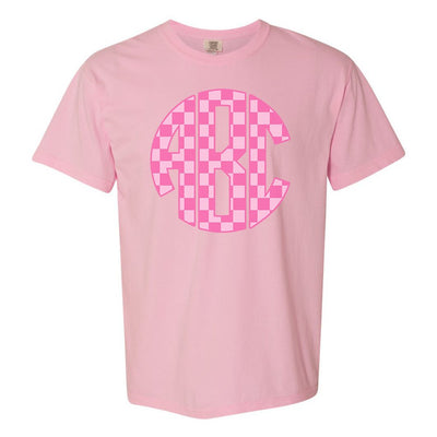 Monogrammed 'Checkerboard' Big Print T-Shirt - United Monograms