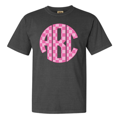 Monogrammed 'Checkerboard' Big Print T-Shirt - United Monograms