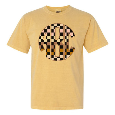 Monogrammed 'Checkerboard' Big Print T-Shirt - United Monograms