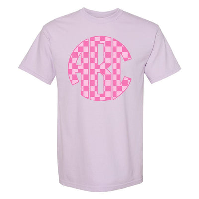 Monogrammed 'Checkerboard' Big Print T-Shirt - United Monograms