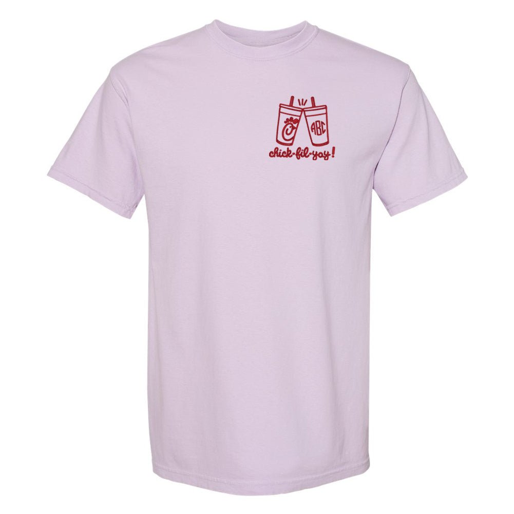Monogrammed 'Chick Cheers' Tee - United Monograms
