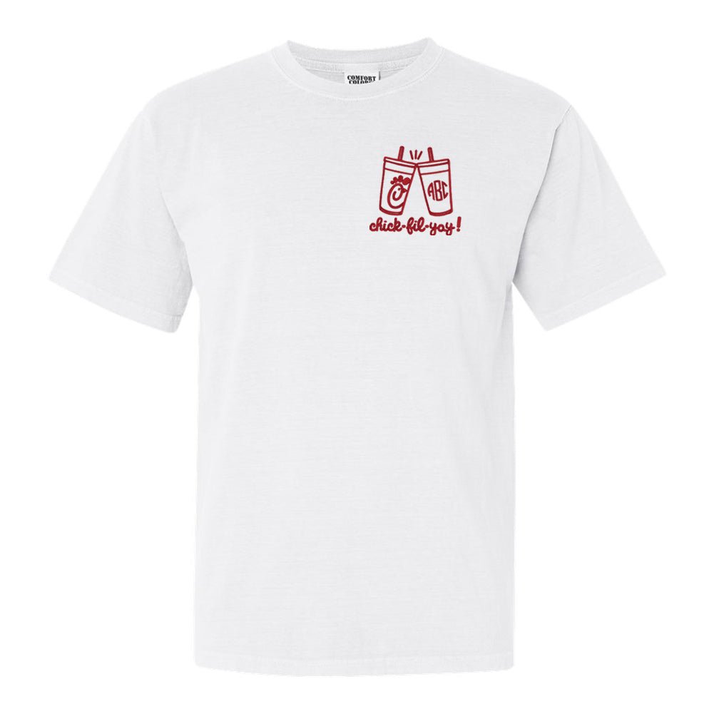 Monogrammed 'Chick Cheers' Tee - United Monograms