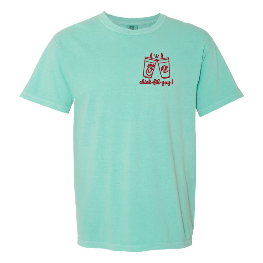 Monogrammed 'Chick Cheers' Tee - United Monograms
