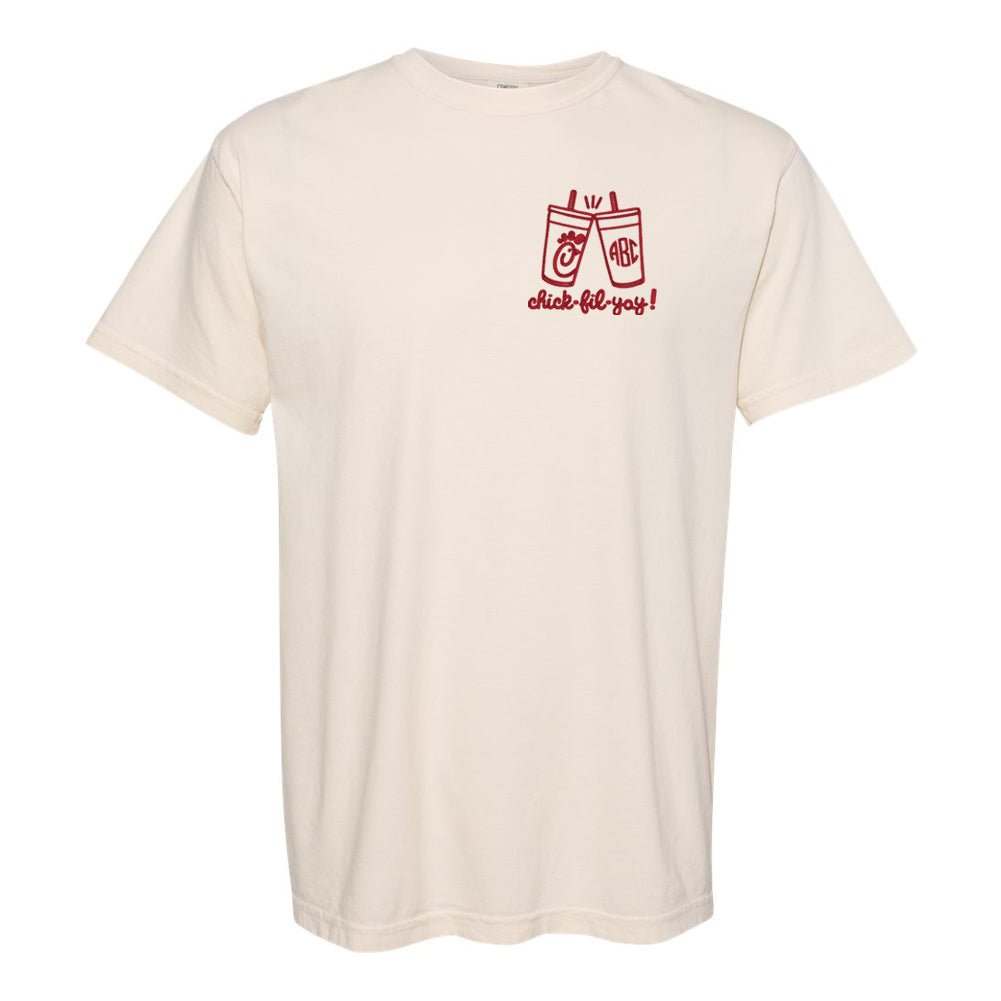 Monogrammed 'Chick Cheers' Tee - United Monograms