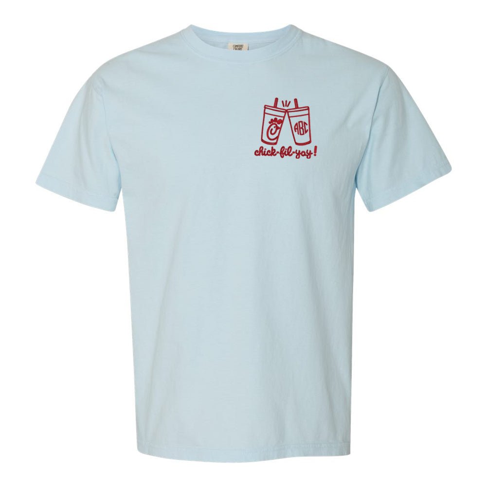 Monogrammed 'Chick Cheers' Tee - United Monograms