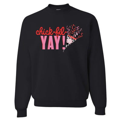 Monogrammed 'Chick-fil-YAY' Crewneck Sweatshirt - United Monograms