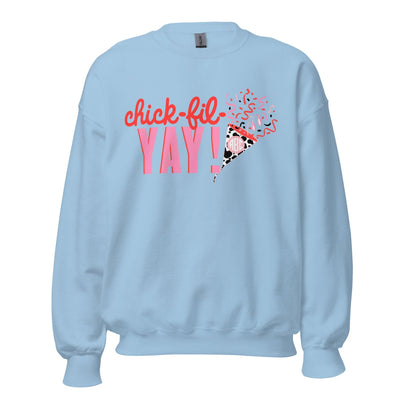 Monogrammed 'Chick-fil-YAY' Crewneck Sweatshirt - United Monograms