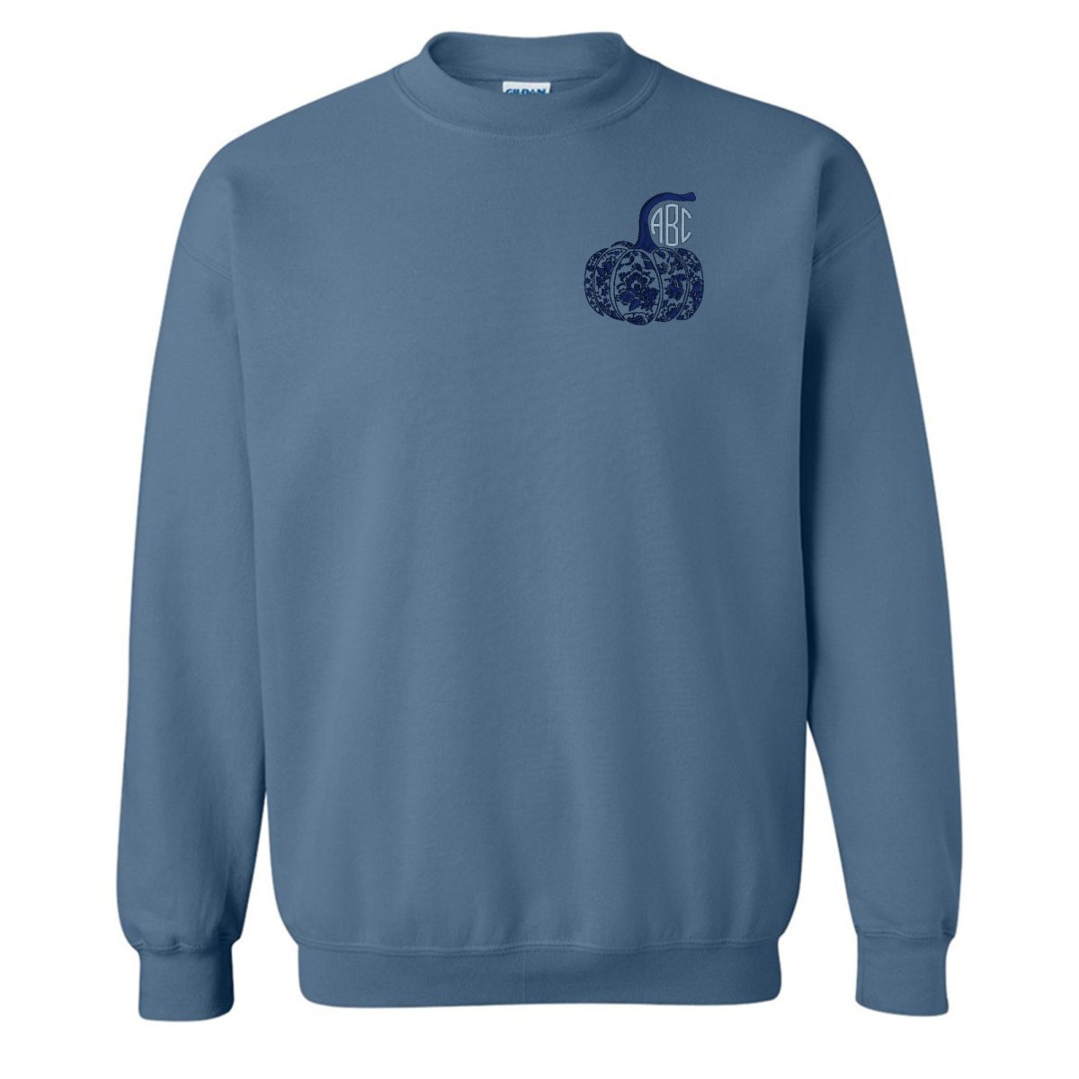 Monogrammed 'Chinoiserie Pumpkin' Crewneck Sweatshirt - United Monograms