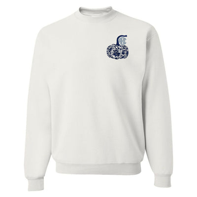 Monogrammed 'Chinoiserie Pumpkin' Crewneck Sweatshirt - United Monograms