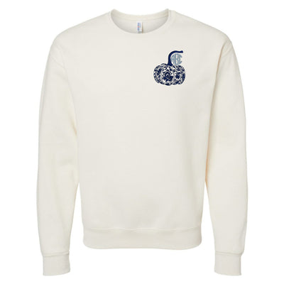 Monogrammed 'Chinoiserie Pumpkin' Crewneck Sweatshirt - United Monograms