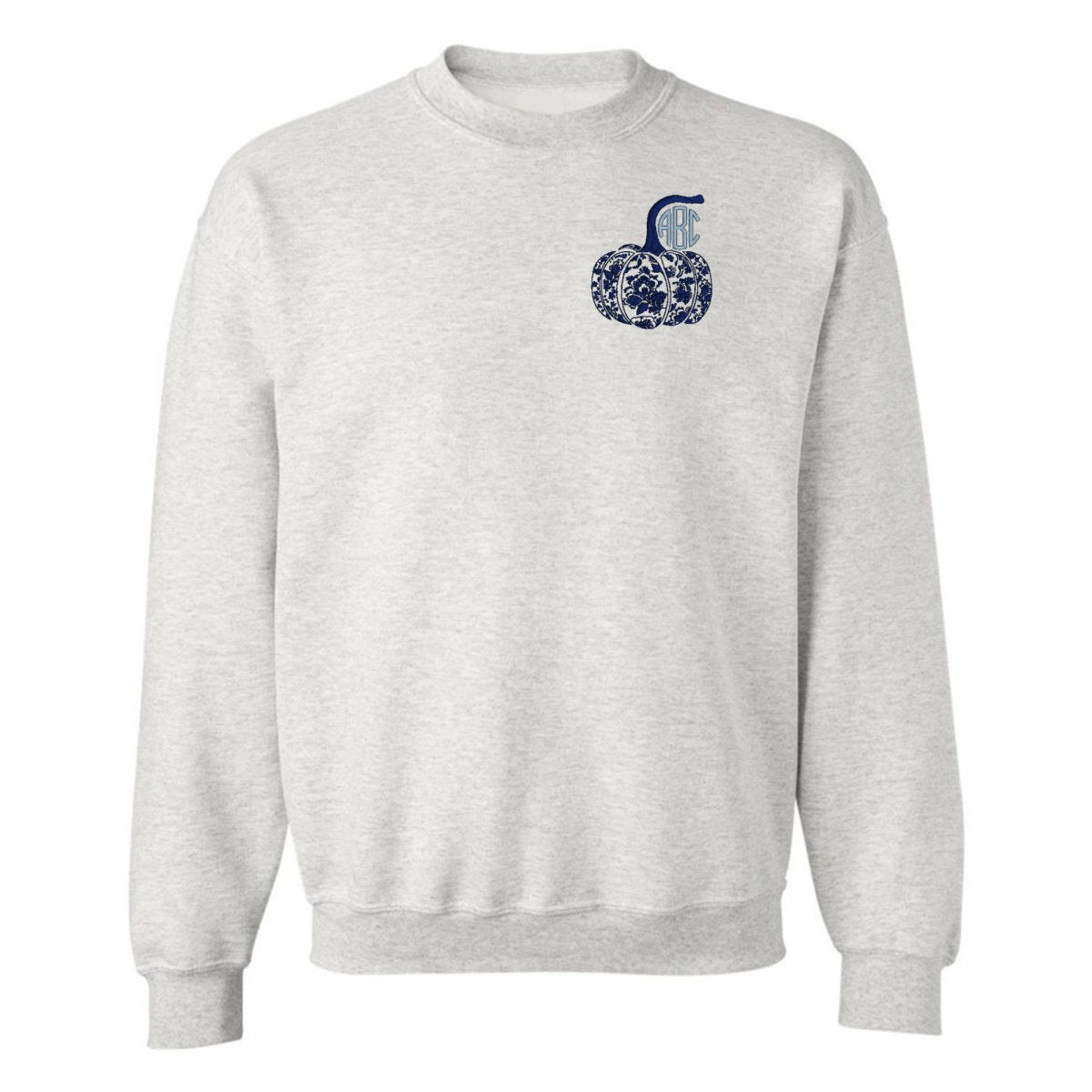 Monogrammed 'Chinoiserie Pumpkin' Crewneck Sweatshirt - United Monograms