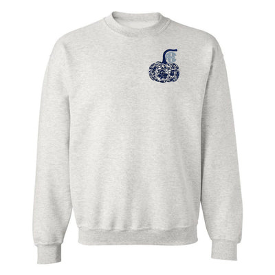 Monogrammed 'Chinoiserie Pumpkin' Crewneck Sweatshirt - United Monograms