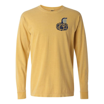 Monogrammed 'Chinoiserie Pumpkin' Long Sleeve T-Shirt - United Monograms