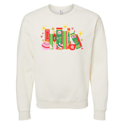 Monogrammed 'Christmas Book Lover' Crewneck Sweatshirt - United Monograms