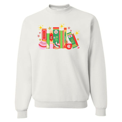 Monogrammed 'Christmas Book Lover' Crewneck Sweatshirt - United Monograms
