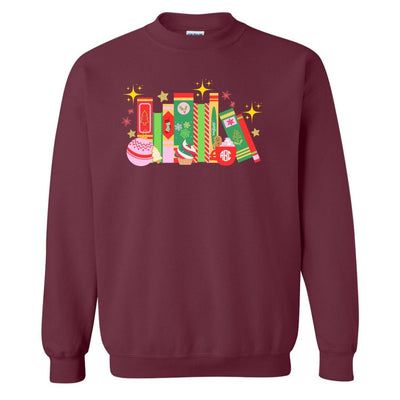 Monogrammed 'Christmas Book Lover' Crewneck Sweatshirt - United Monograms