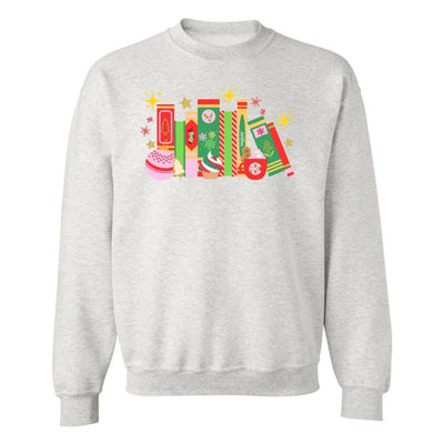 Monogrammed 'Christmas Book Lover' Crewneck Sweatshirt - United Monograms