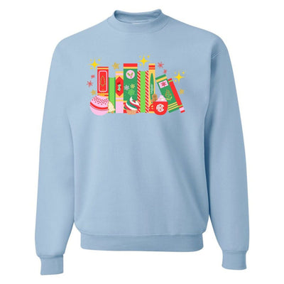 Monogrammed 'Christmas Book Lover' Crewneck Sweatshirt - United Monograms