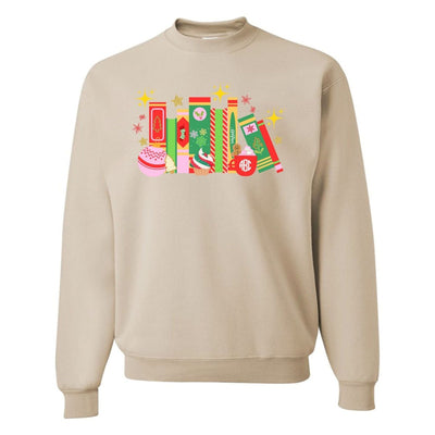 Monogrammed 'Christmas Book Lover' Crewneck Sweatshirt - United Monograms