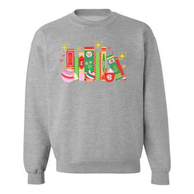 Monogrammed 'Christmas Book Lover' Crewneck Sweatshirt - United Monograms