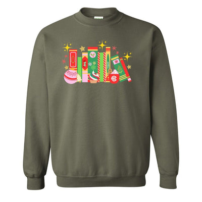 Monogrammed 'Christmas Book Lover' Crewneck Sweatshirt - United Monograms