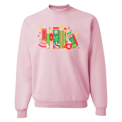 Monogrammed 'Christmas Book Lover' Crewneck Sweatshirt - United Monograms