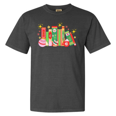 Monogrammed 'Christmas Book Lover' T - Shirt - United Monograms
