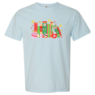 Monogrammed 'Christmas Book Lover' T - Shirt - United Monograms