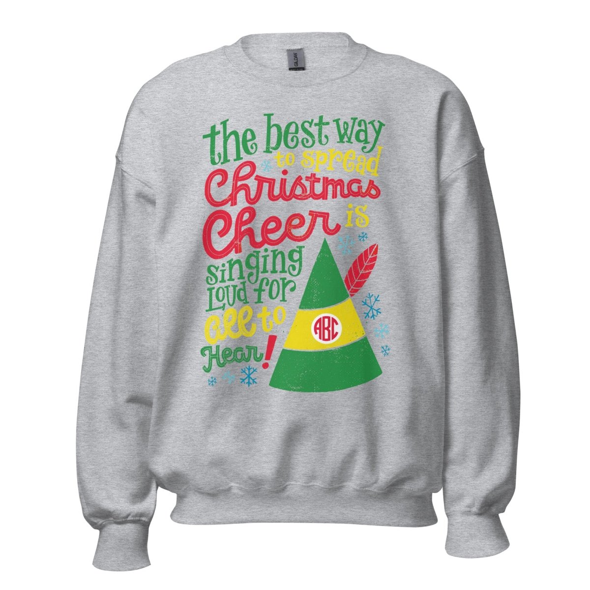 Monogrammed 'Christmas Cheer' Crewneck Sweatshirt - United Monograms