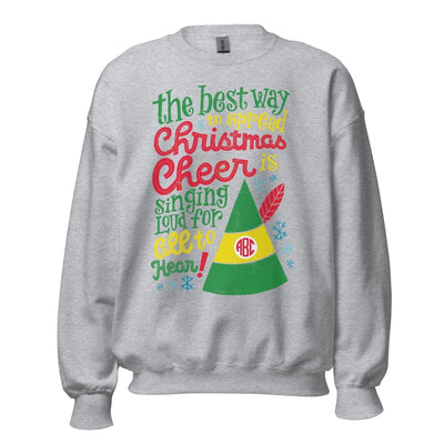 Monogrammed 'Christmas Cheer' Crewneck Sweatshirt - United Monograms