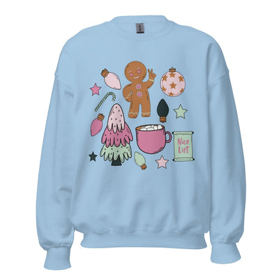 Monogrammed 'Christmas Doodles' Crewneck Sweatshirt - United Monograms