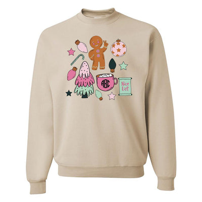 Monogrammed 'Christmas Doodles' Crewneck Sweatshirt - United Monograms