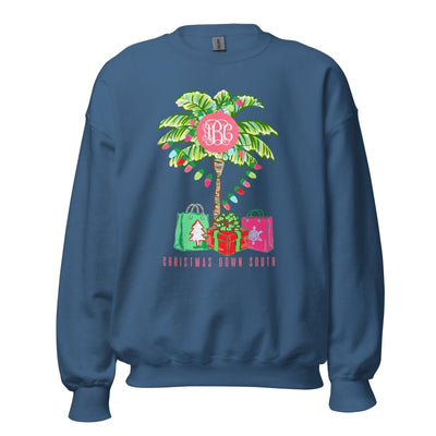 Monogrammed 'Christmas Down South' Crewneck Sweatshirt - United Monograms
