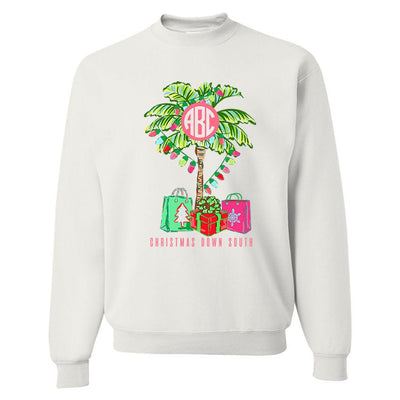 Monogrammed 'Christmas Down South' Crewneck Sweatshirt - United Monograms
