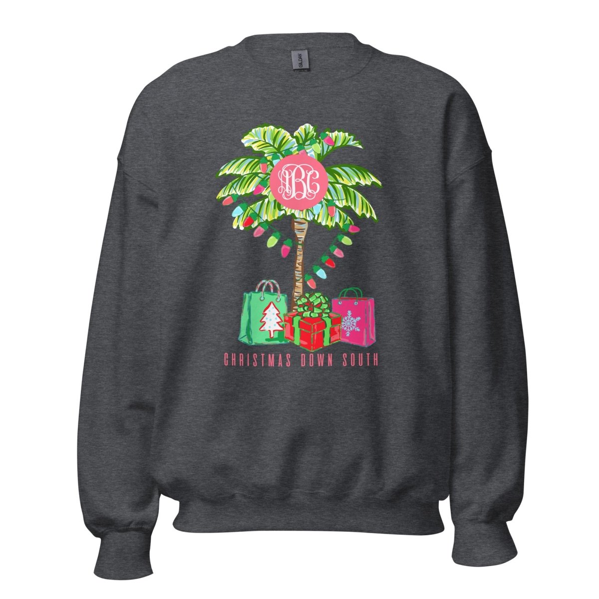 Monogrammed 'Christmas Down South' Crewneck Sweatshirt - United Monograms