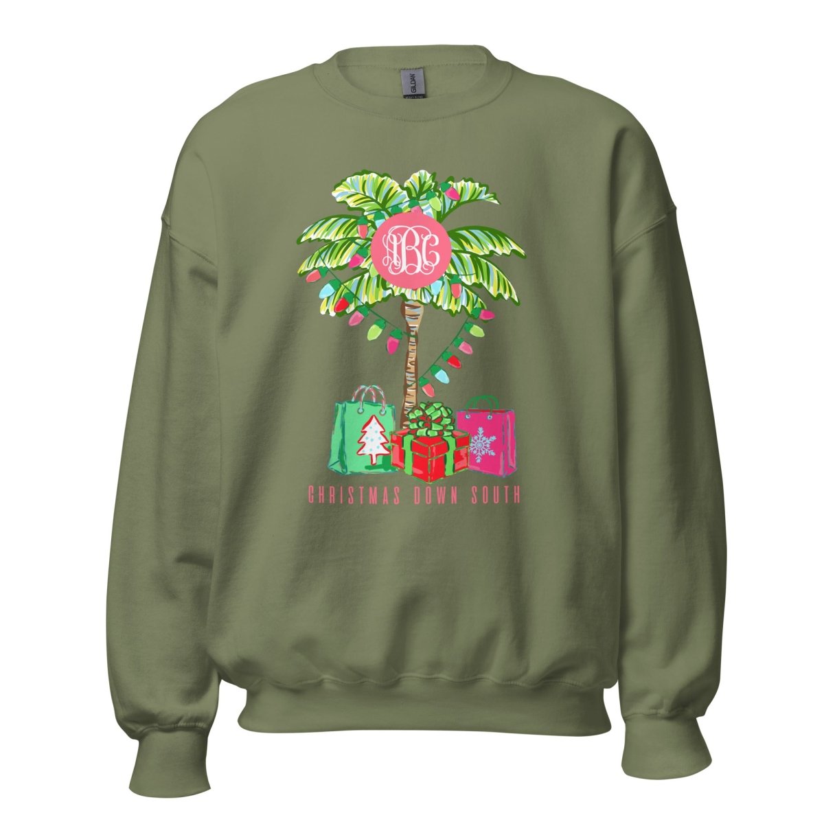 Monogrammed 'Christmas Down South' Crewneck Sweatshirt - United Monograms