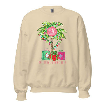 Monogrammed 'Christmas Down South' Crewneck Sweatshirt - United Monograms