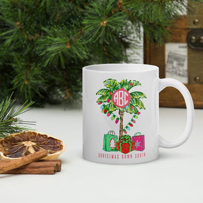 Monogrammed 'Christmas Down South' Mug - United Monograms