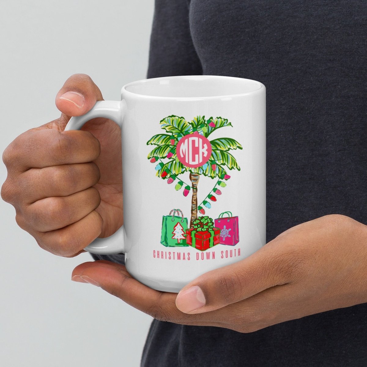 Monogrammed 'Christmas Down South' Mug - United Monograms