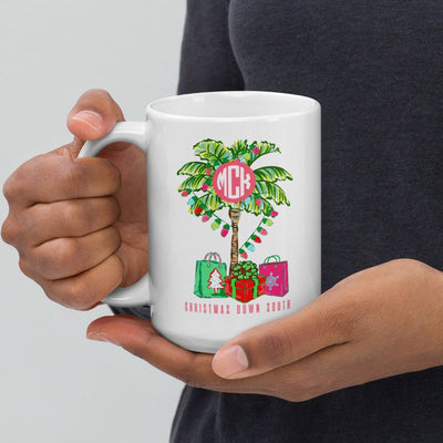Monogrammed 'Christmas Down South' Mug - United Monograms