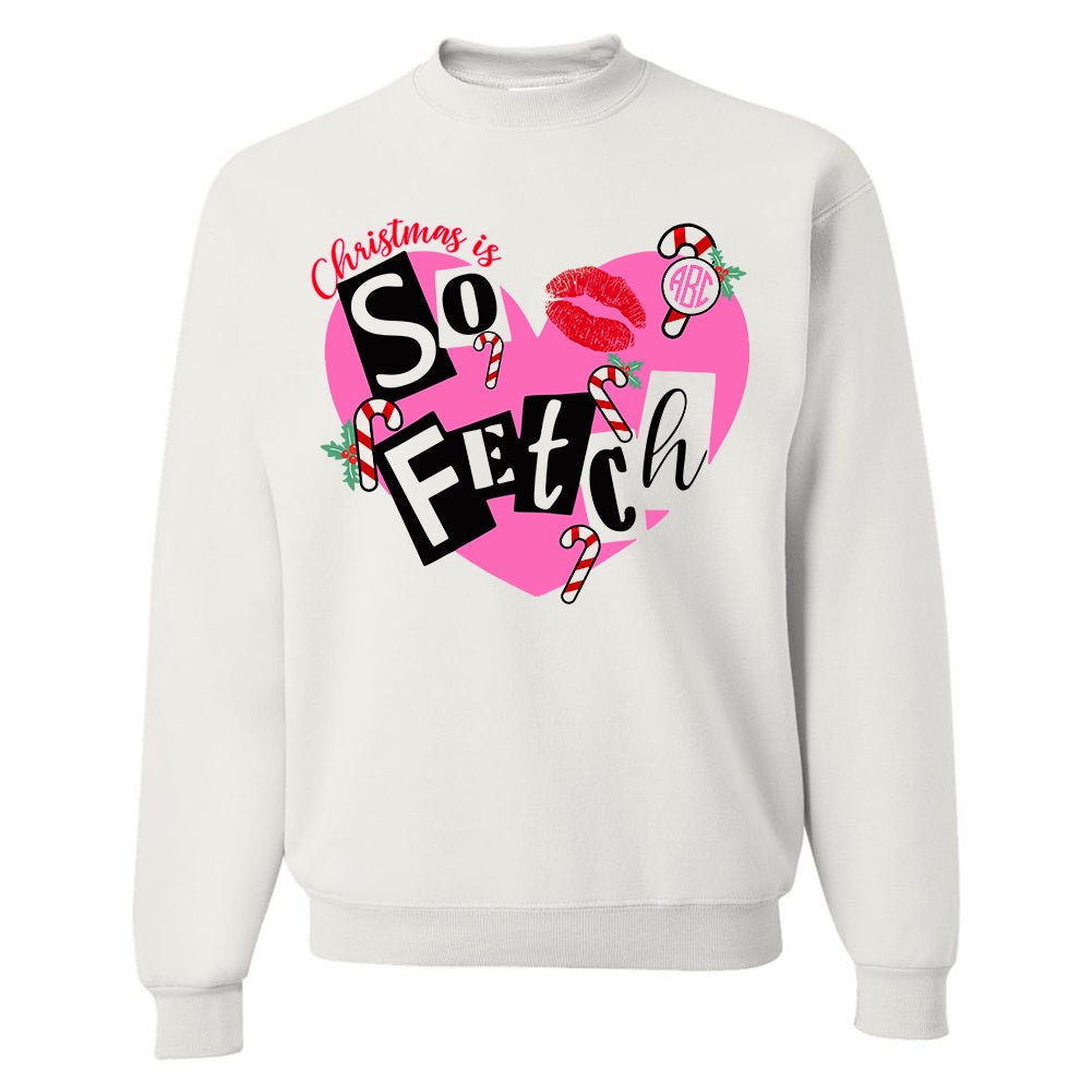 Monogrammed 'Christmas Is So Fetch' Crewneck Sweatshirt - United Monograms