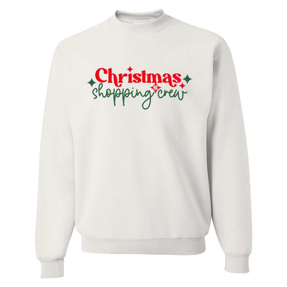 Monogrammed 'Christmas Shopping Crew' Crewneck Sweatshirt - United Monograms