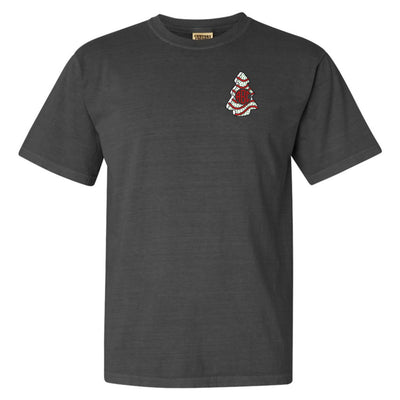 Monogrammed 'Christmas Tree Zebra Cake' T - Shirt - United Monograms