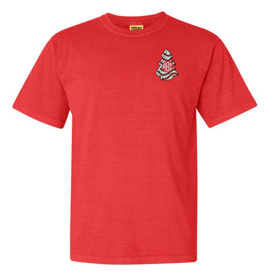 Monogrammed 'Christmas Tree Zebra Cake' T - Shirt - United Monograms