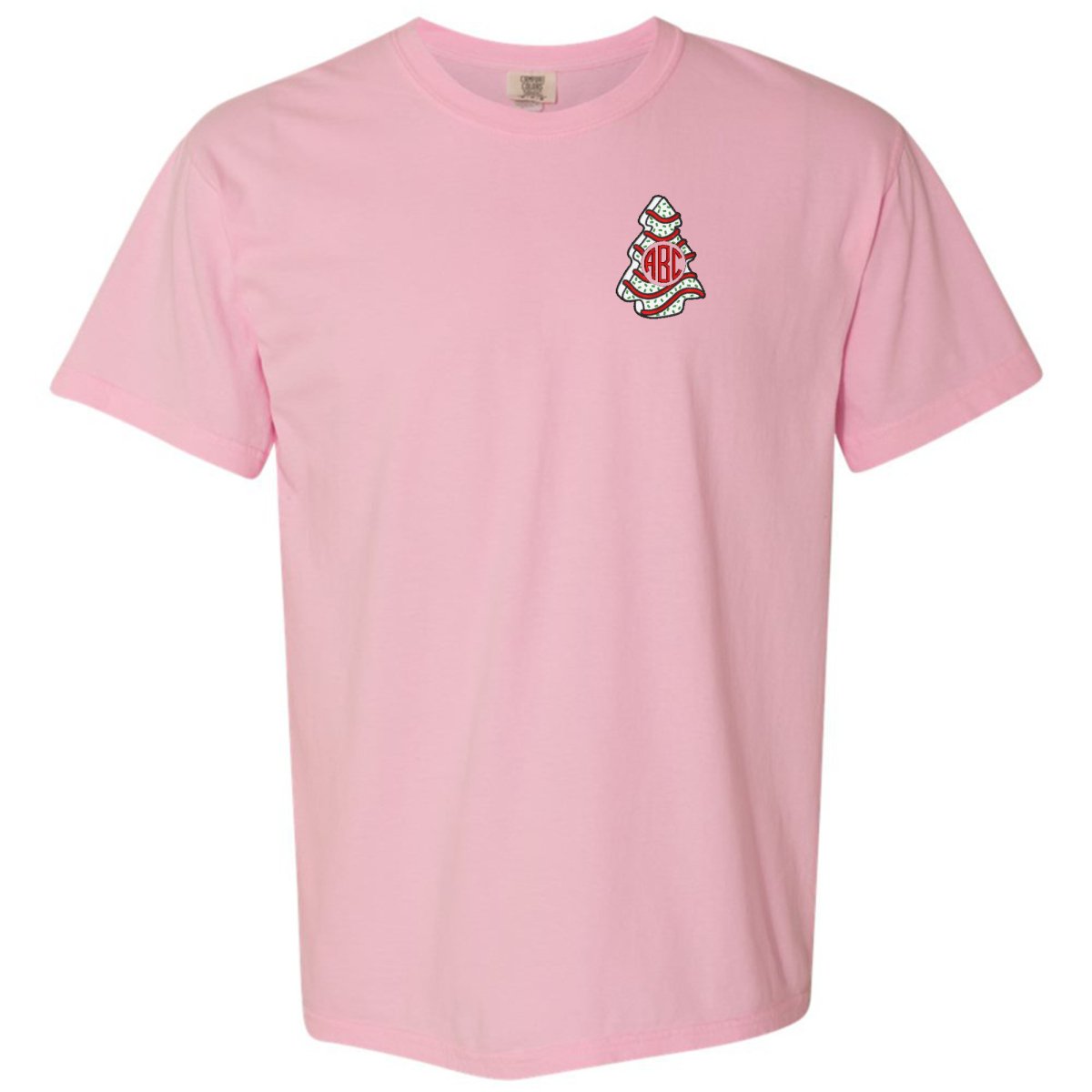 Monogrammed 'Christmas Tree Zebra Cake' T - Shirt - United Monograms