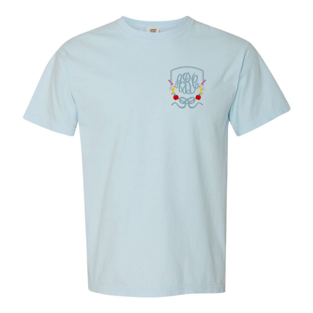 Monogrammed 'Classroom Crest Royalty' T-Shirt - United Monograms