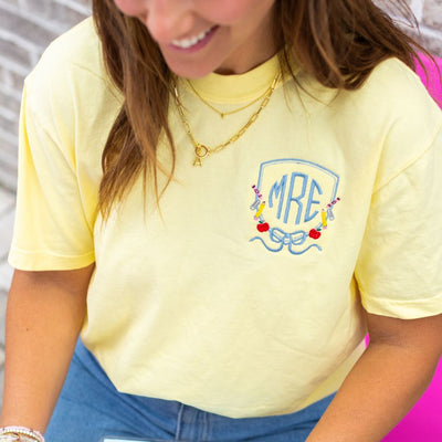 Monogrammed 'Classroom Crest Royalty' T-Shirt - United Monograms