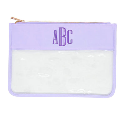 Monogrammed Clear Pouch - United Monograms