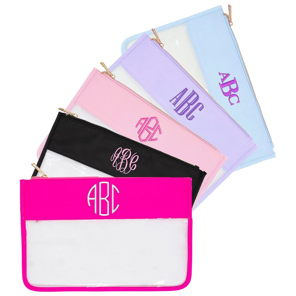 Monogrammed Clear Pouch - United Monograms